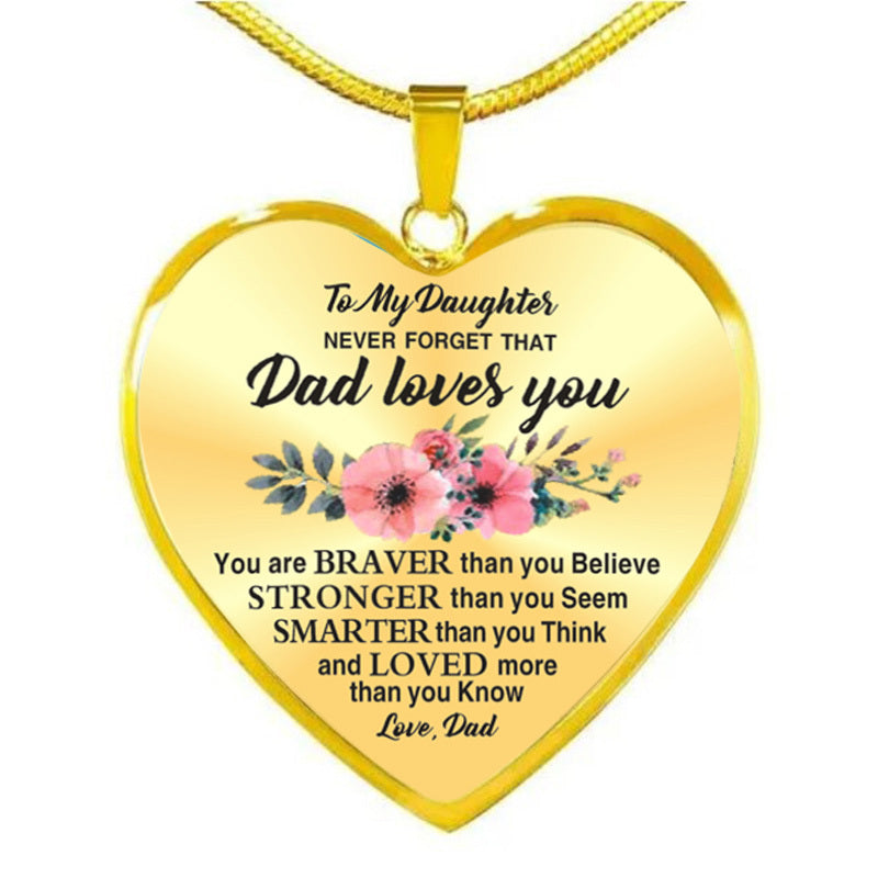 To My Daughter Necklace