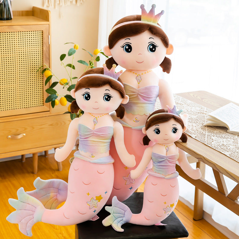 Children's Fashion New Crown Mermaid Plush Toy