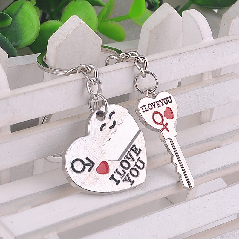 Secret Love Couple Keychain