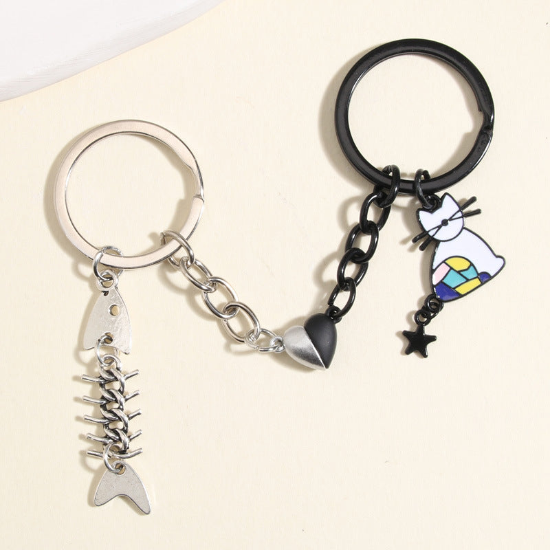 Heart Shape Magnetic Keychain