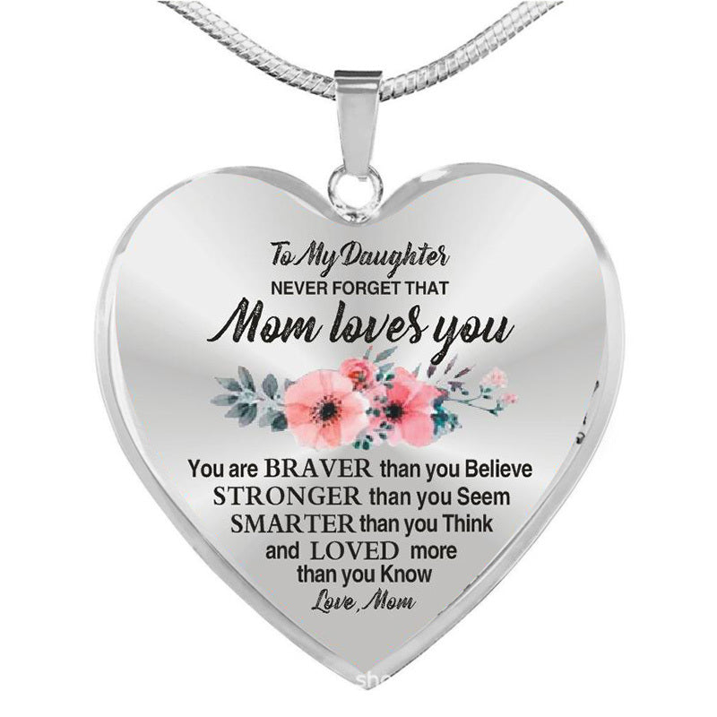 To My Daughter Necklace