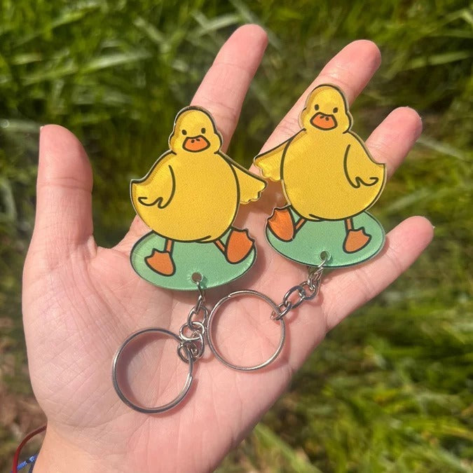 Couple Duck Keychain