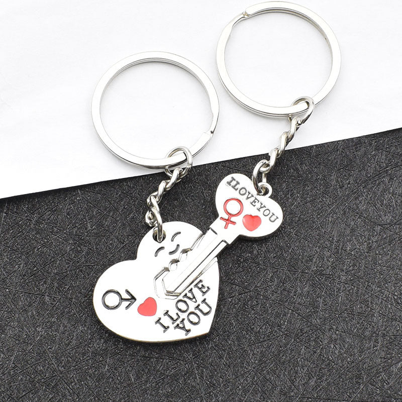 Secret Love Couple Keychain