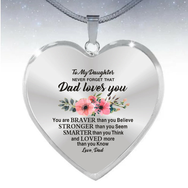 To My Daughter Necklace