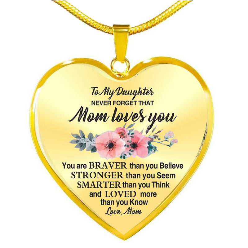 To My Daughter Necklace